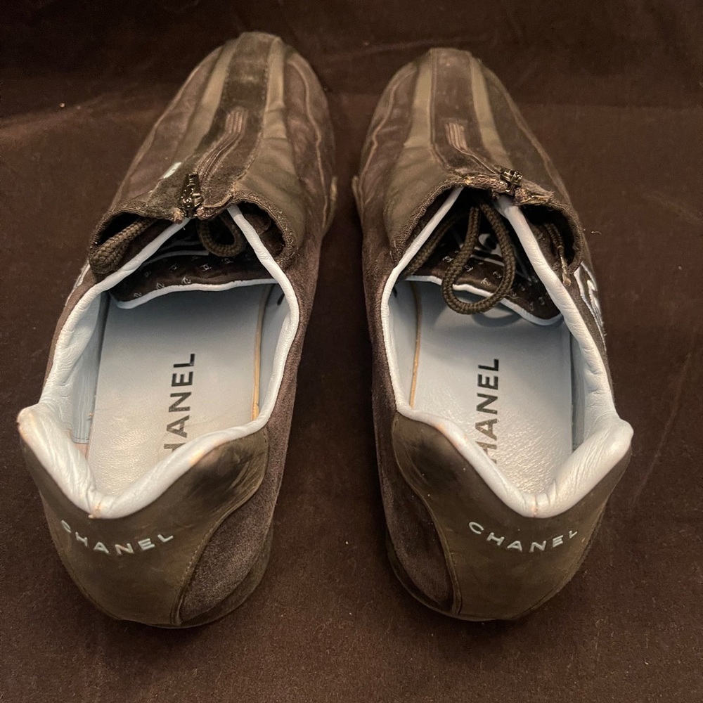 CHANEL Tie Zip Shoe Rare - Picture 3 of 12